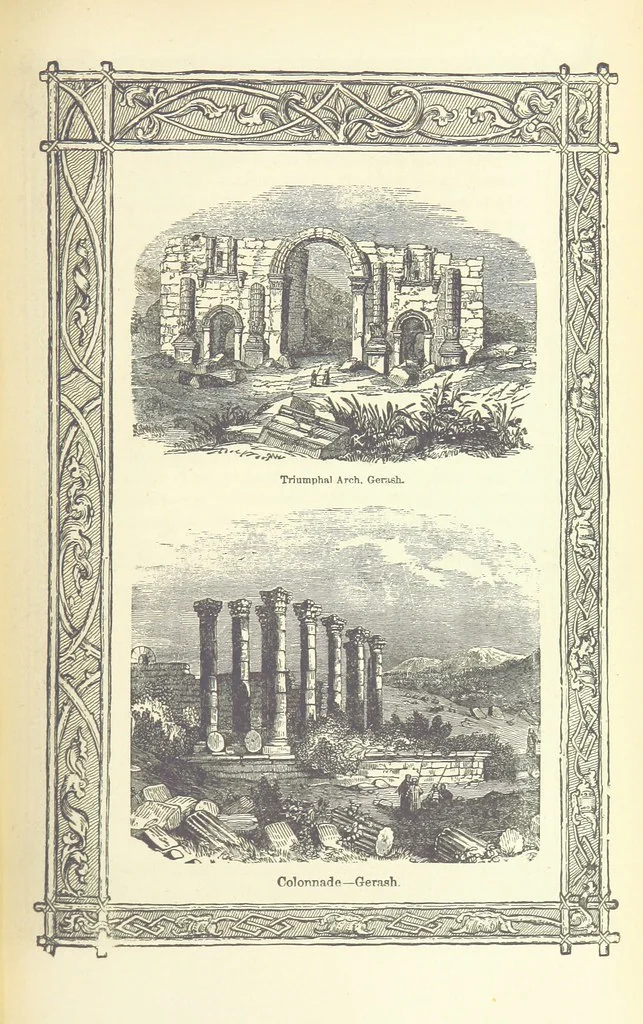 An illustration from Antiquities of the Orient unveiled, containing a concise description of King Solomon's cities, together with those of forty of the most ancient and renowned cities of the East ... With two ... lithographs, and ninety ... engravings, 1874, leaf 461