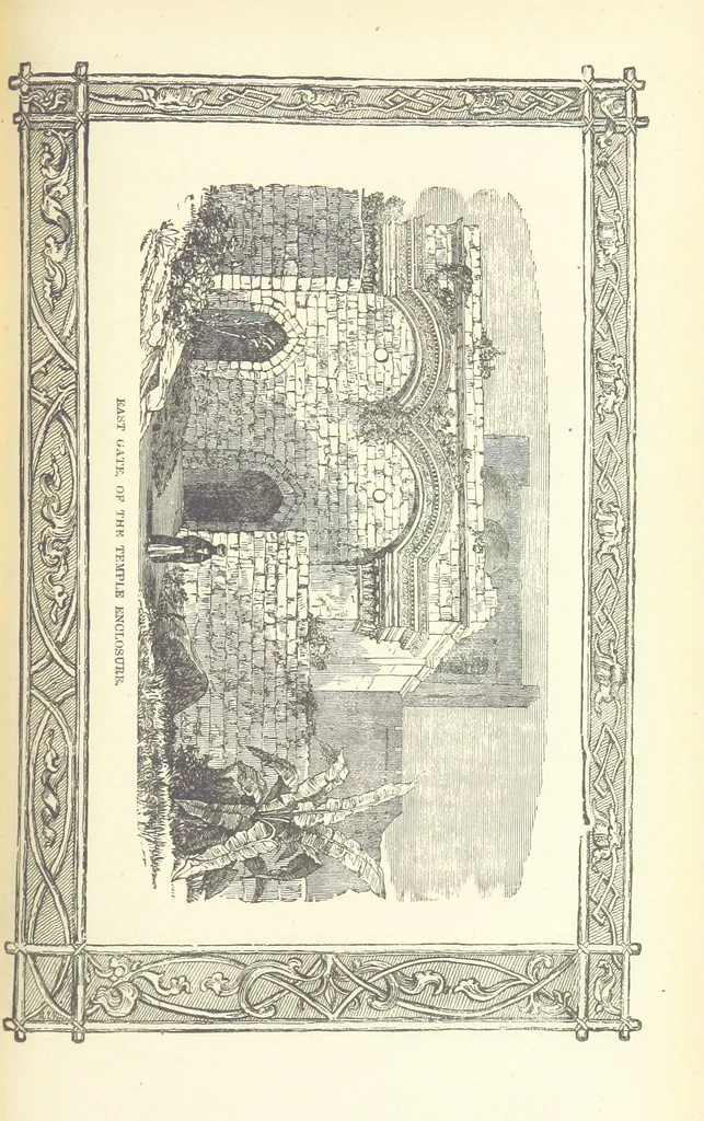 An illustration from Antiquities of the Orient unveiled, containing a concise description of King Solomon's cities, together with those of forty of the most ancient and renowned cities of the East ... With two ... lithographs, and ninety ... engravings, 1874, leaf 519