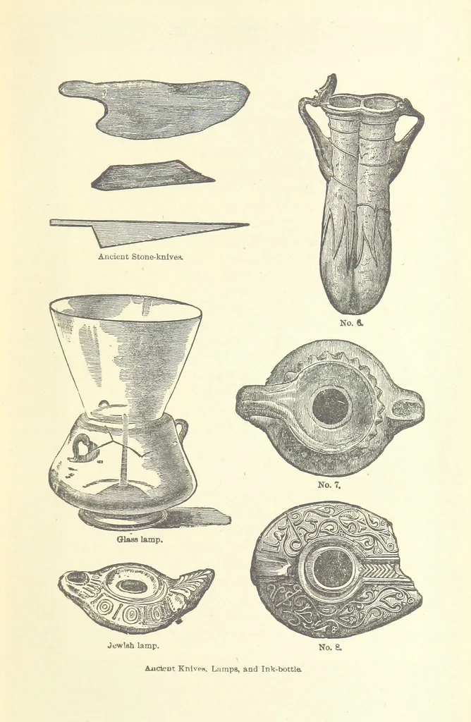 An illustration from Antiquities of the Orient unveiled, containing a concise description of King Solomon's cities, together with those of forty of the most ancient and renowned cities of the East ... With two ... lithographs, and ninety ... engravings, 1874, leaf 67