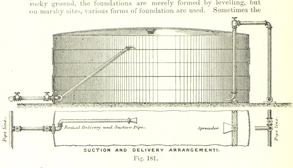 An illustration from Petroleum: a treatise on the geographical distribution and geological occurrence of petroleum and natural gas ... By B. Redwood, assisted by G. T. Holloway, and other contributors ... With maps, etc, 1896, leaf 134