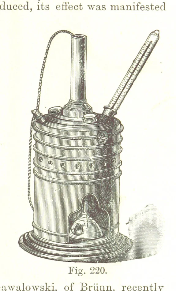 An illustration from Petroleum: a treatise on the geographical distribution and geological occurrence of petroleum and natural gas ... By B. Redwood, assisted by G. T. Holloway, and other contributors ... With maps, etc, 1896, leaf 199