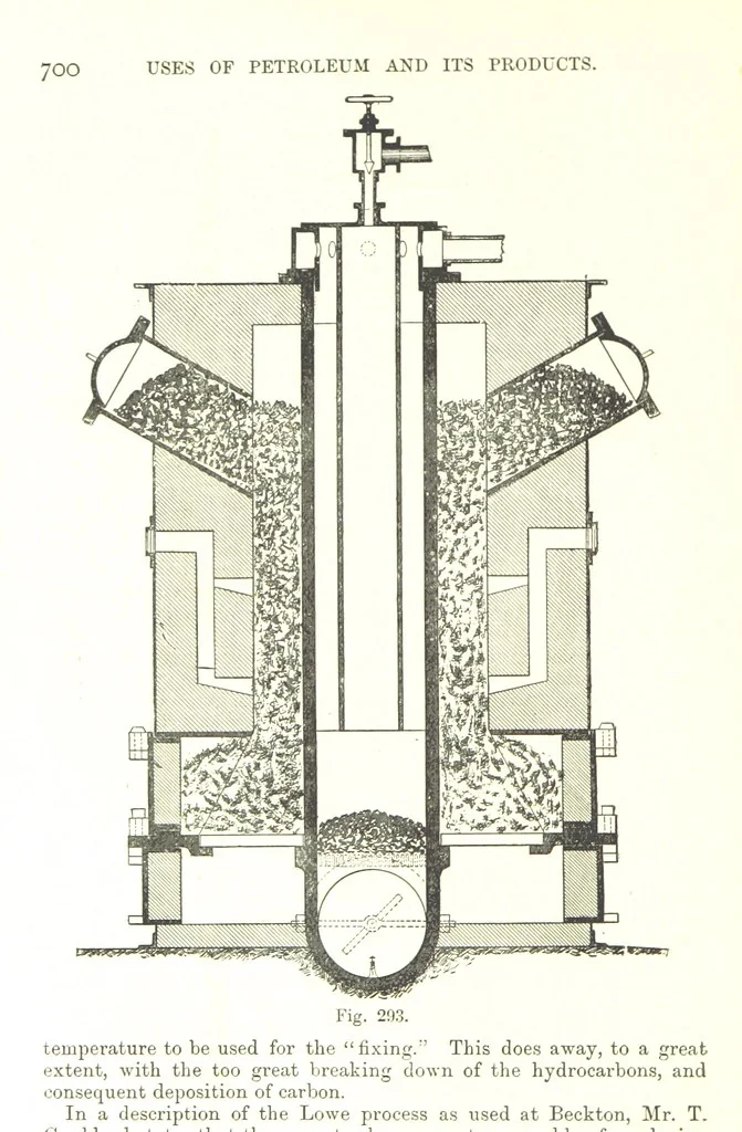 An illustration from Petroleum: a treatise on the geographical distribution and geological occurrence of petroleum and natural gas ... By B. Redwood, assisted by G. T. Holloway, and other contributors ... With maps, etc, 1896, leaf 312
