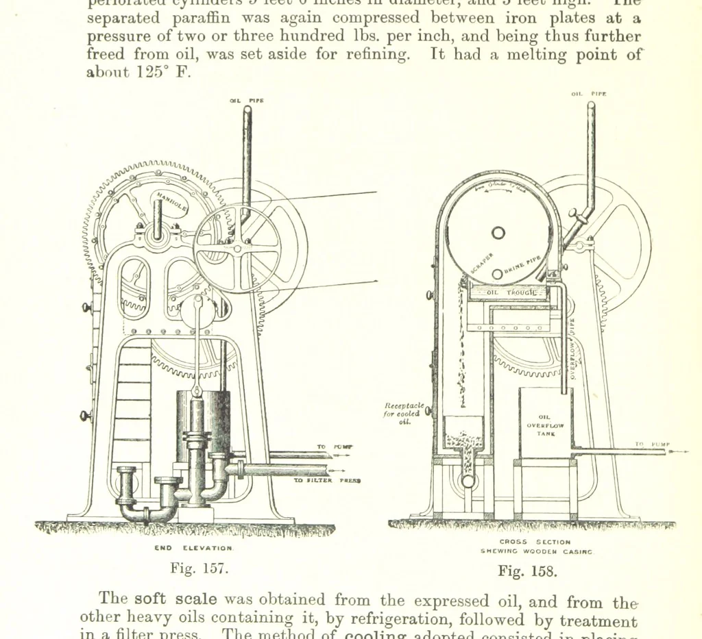 An illustration from Petroleum: a treatise on the geographical distribution and geological occurrence of petroleum and natural gas ... By B. Redwood, assisted by G. T. Holloway, and other contributors ... With maps, etc, 1896, leaf 48