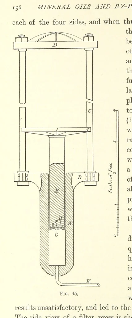An illustration from A Practical Treatise on Mineral Oils and their By-products, etc, 1897, leaf 180