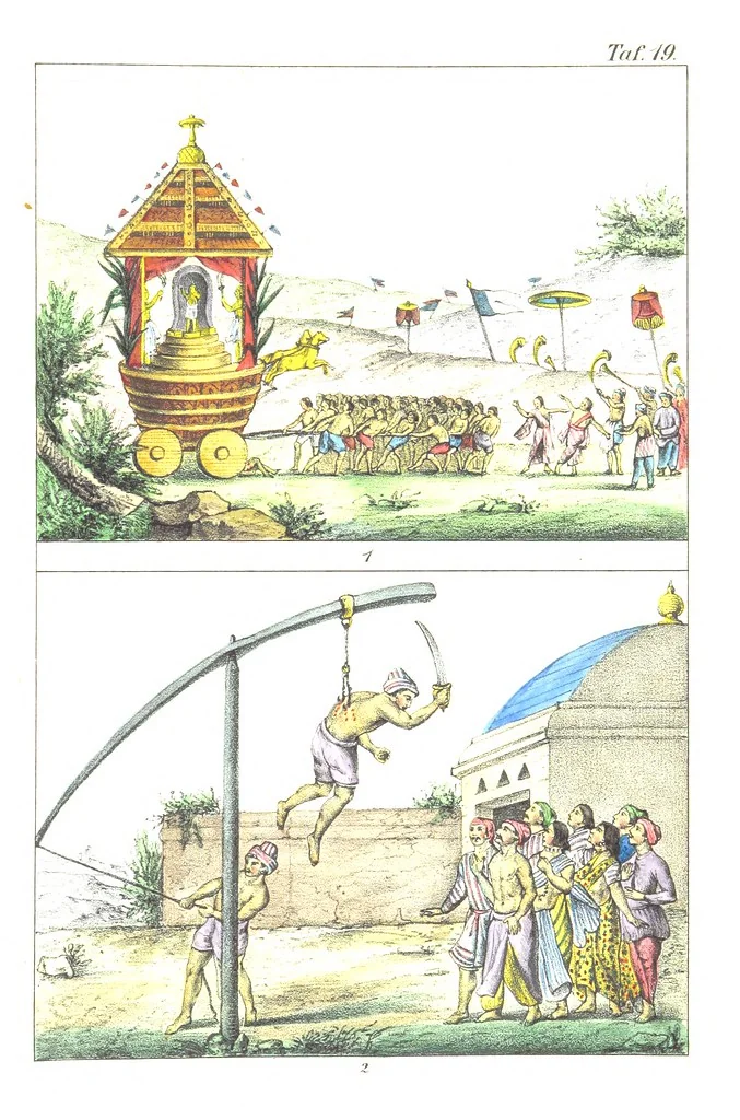 An illustration from Die Völker der Erde nach ihrer Eigenthümlichkeit in Regierungsform, Sitten und Nationaltracht durch Wort und Bild, geschildert nach den Werken eines Barrow, H. Barth, Catlin, etc. Herausgegeben von A. B. Reichenbach. Mit 50 Tafeln colorirten Abbildungen, 1859, leaf 473