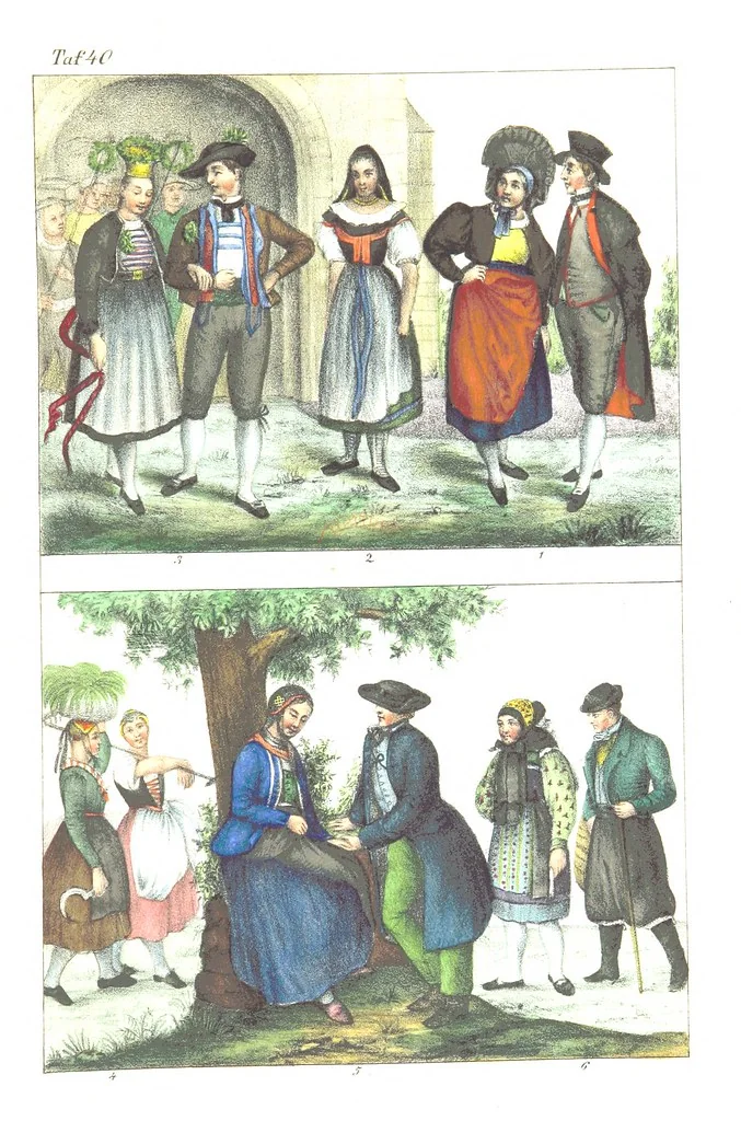 An illustration from Die Völker der Erde nach ihrer Eigenthümlichkeit in Regierungsform, Sitten und Nationaltracht durch Wort und Bild, geschildert nach den Werken eines Barrow, H. Barth, Catlin, etc. Herausgegeben von A. B. Reichenbach. Mit 50 Tafeln colorirten Abbildungen, 1859, leaf 515