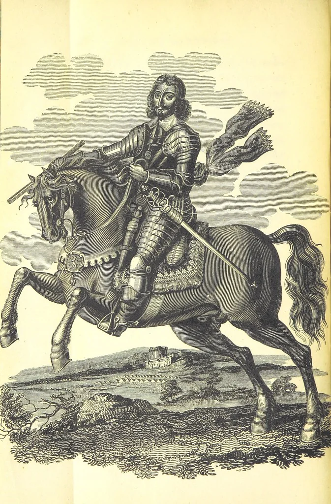 An illustration from The Travels and Memoirs of Sir John Reresby, Bart. The former (now first published) exhibiting a view of the Governments and Society in the principal States, and Courts of Europe during the time of Cromwell's usurpation: the latter containing anecdotes and secret history of the Courts of Charles II. and James II, 1813, leaf 210