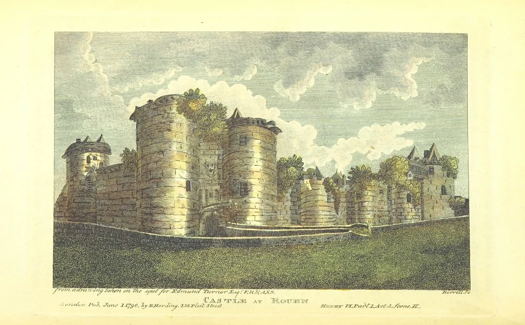 An illustration from The Travels and Memoirs of Sir John Reresby, Bart. The former (now first published) exhibiting a view of the Governments and Society in the principal States, and Courts of Europe during the time of Cromwell's usurpation: the latter containing anecdotes and secret history of the Courts of Charles II. and James II, 1813, leaf 30
