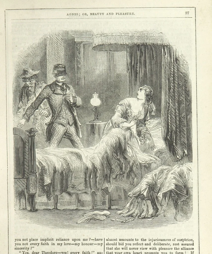 An illustration from Agnes; or Beauty and Pleasure, 1857, leaf 109