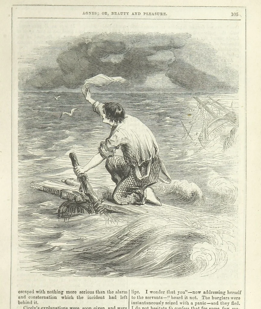 An illustration from Agnes; or Beauty and Pleasure, 1857, leaf 117
