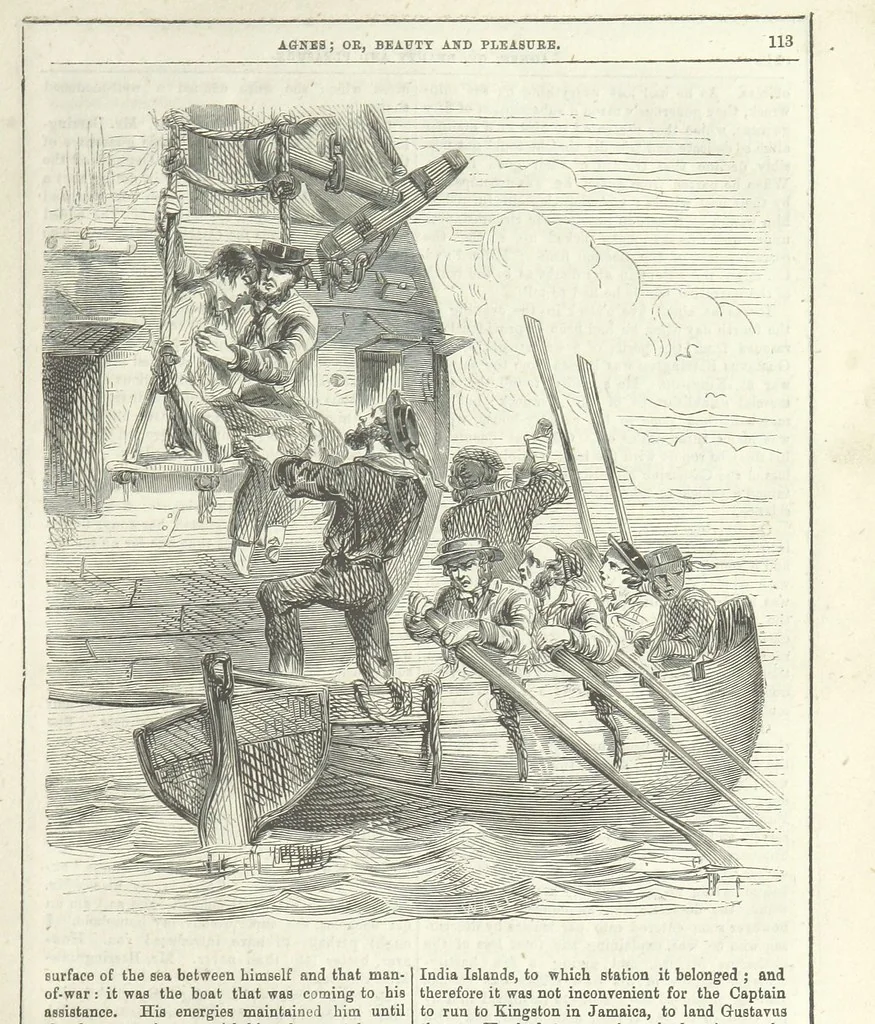 An illustration from Agnes; or Beauty and Pleasure, 1857, leaf 125