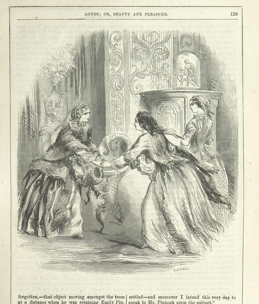 An illustration from Agnes; or Beauty and Pleasure, 1857, leaf 141