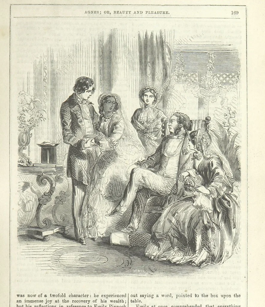 An illustration from Agnes; or Beauty and Pleasure, 1857, leaf 181