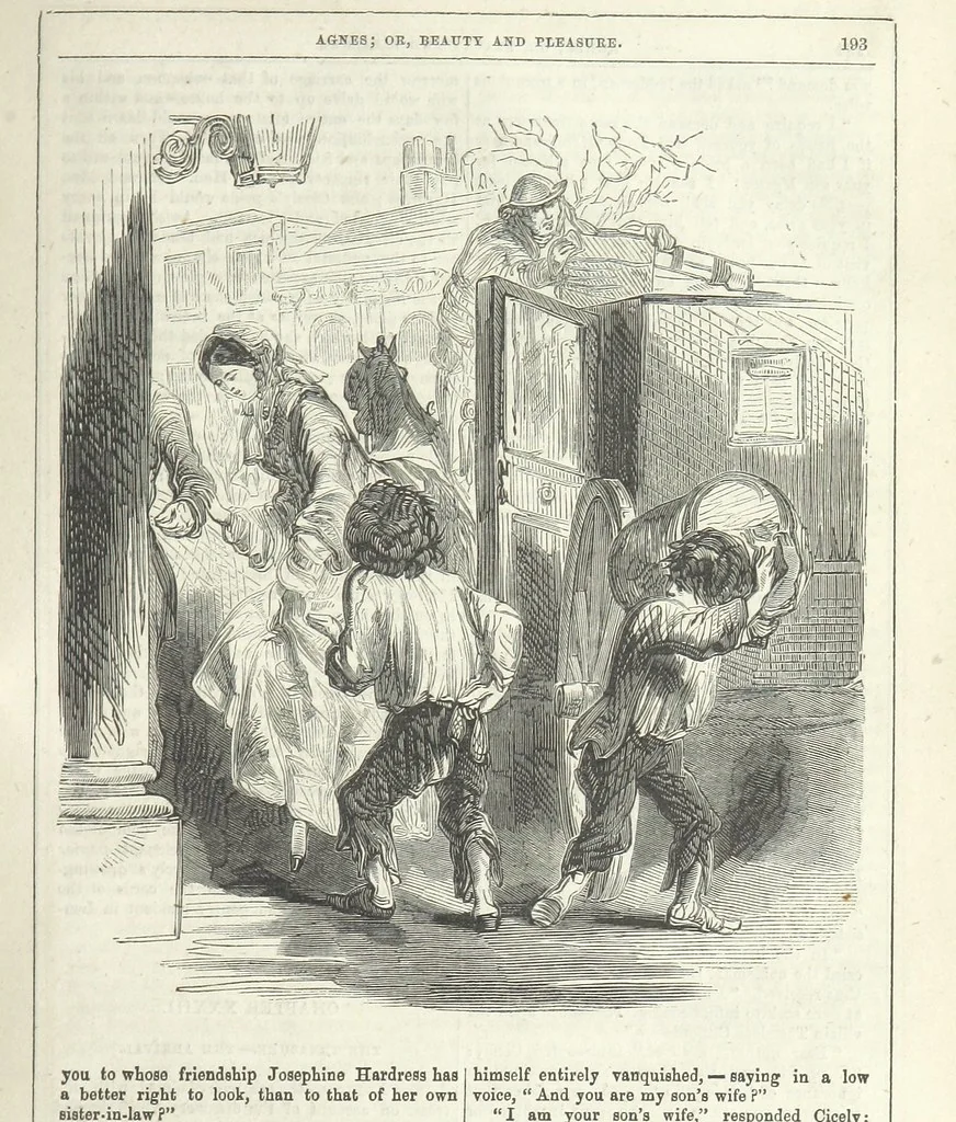 An illustration from Agnes; or Beauty and Pleasure, 1857, leaf 205