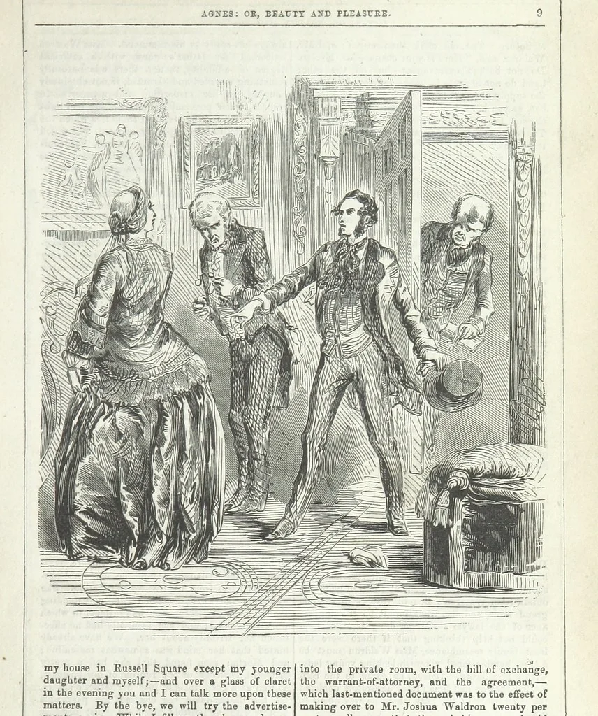 An illustration from Agnes; or Beauty and Pleasure, 1857, leaf 21