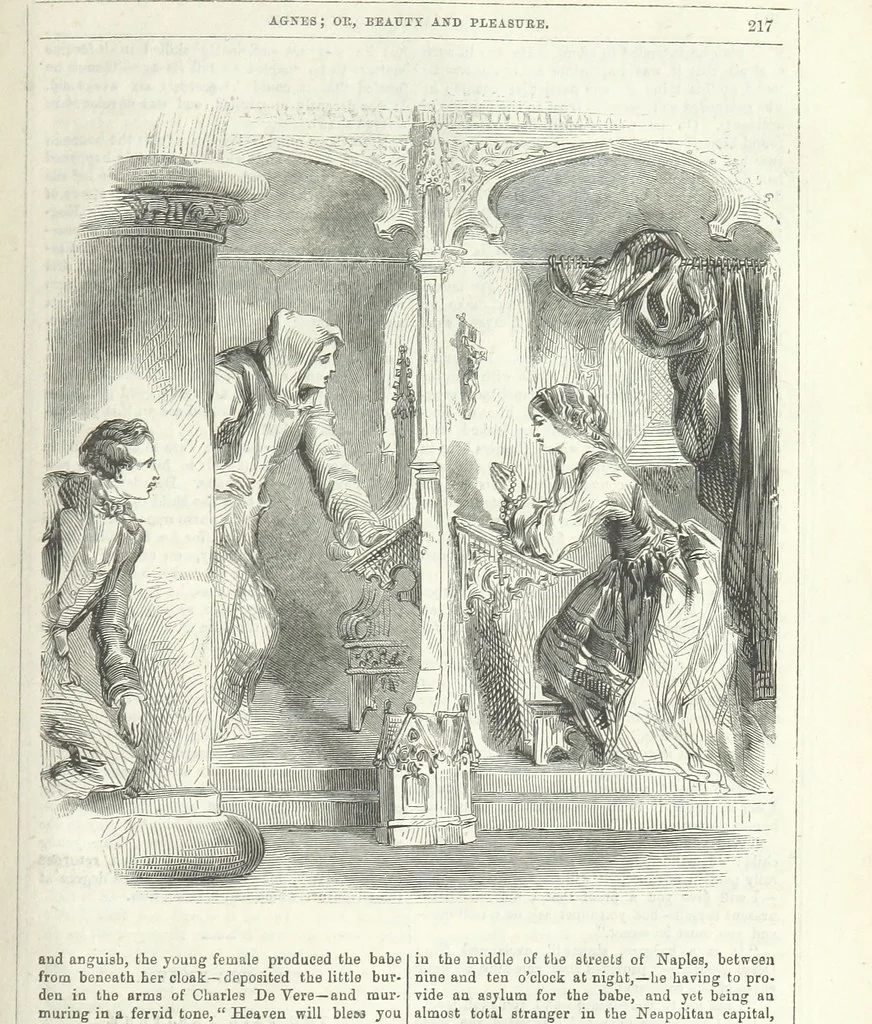An illustration from Agnes; or Beauty and Pleasure, 1857, leaf 229