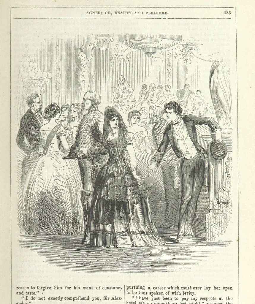 An illustration from Agnes; or Beauty and Pleasure, 1857, leaf 245
