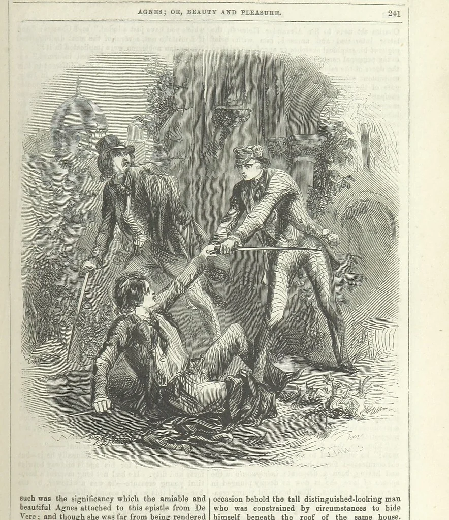 An illustration from Agnes; or Beauty and Pleasure, 1857, leaf 253