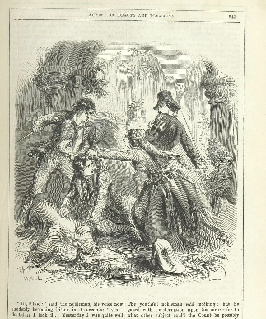 An illustration from Agnes; or Beauty and Pleasure, 1857, leaf 261
