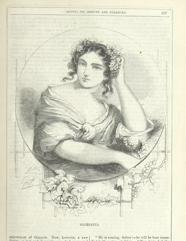 An illustration from Agnes; or Beauty and Pleasure, 1857, leaf 269