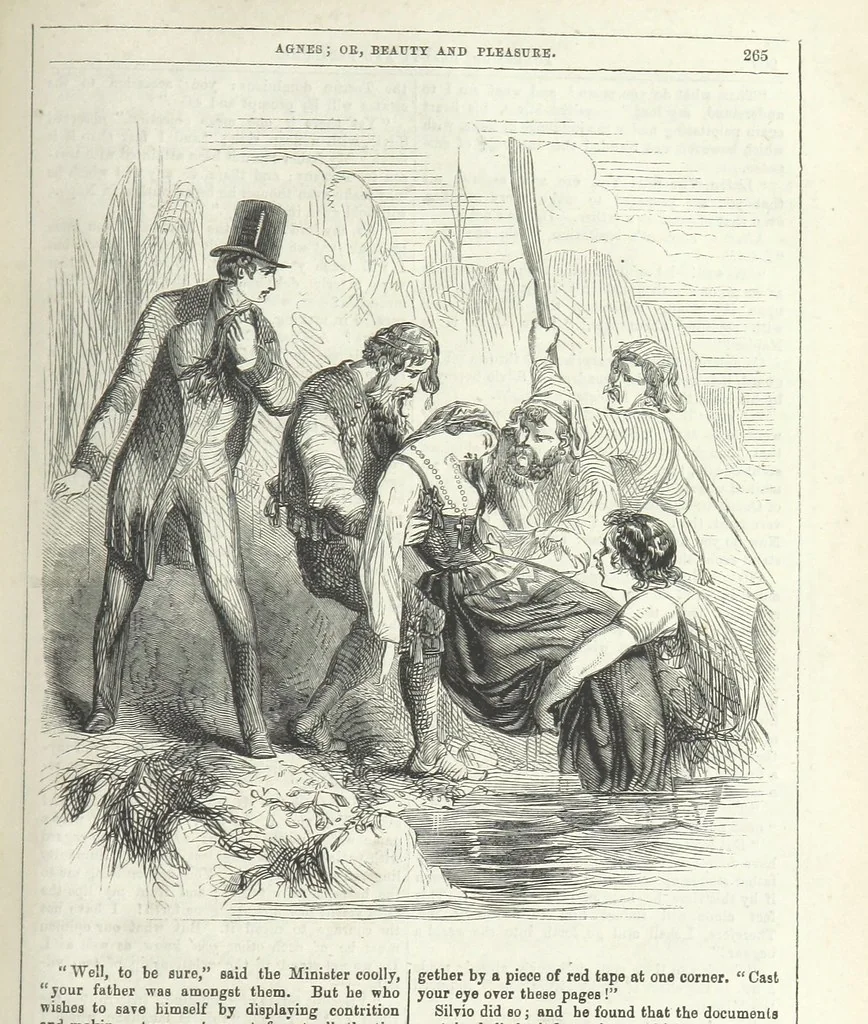 An illustration from Agnes; or Beauty and Pleasure, 1857, leaf 277