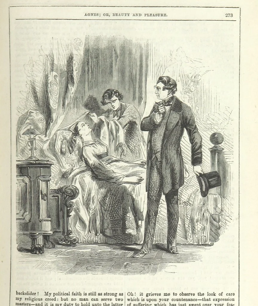 An illustration from Agnes; or Beauty and Pleasure, 1857, leaf 285