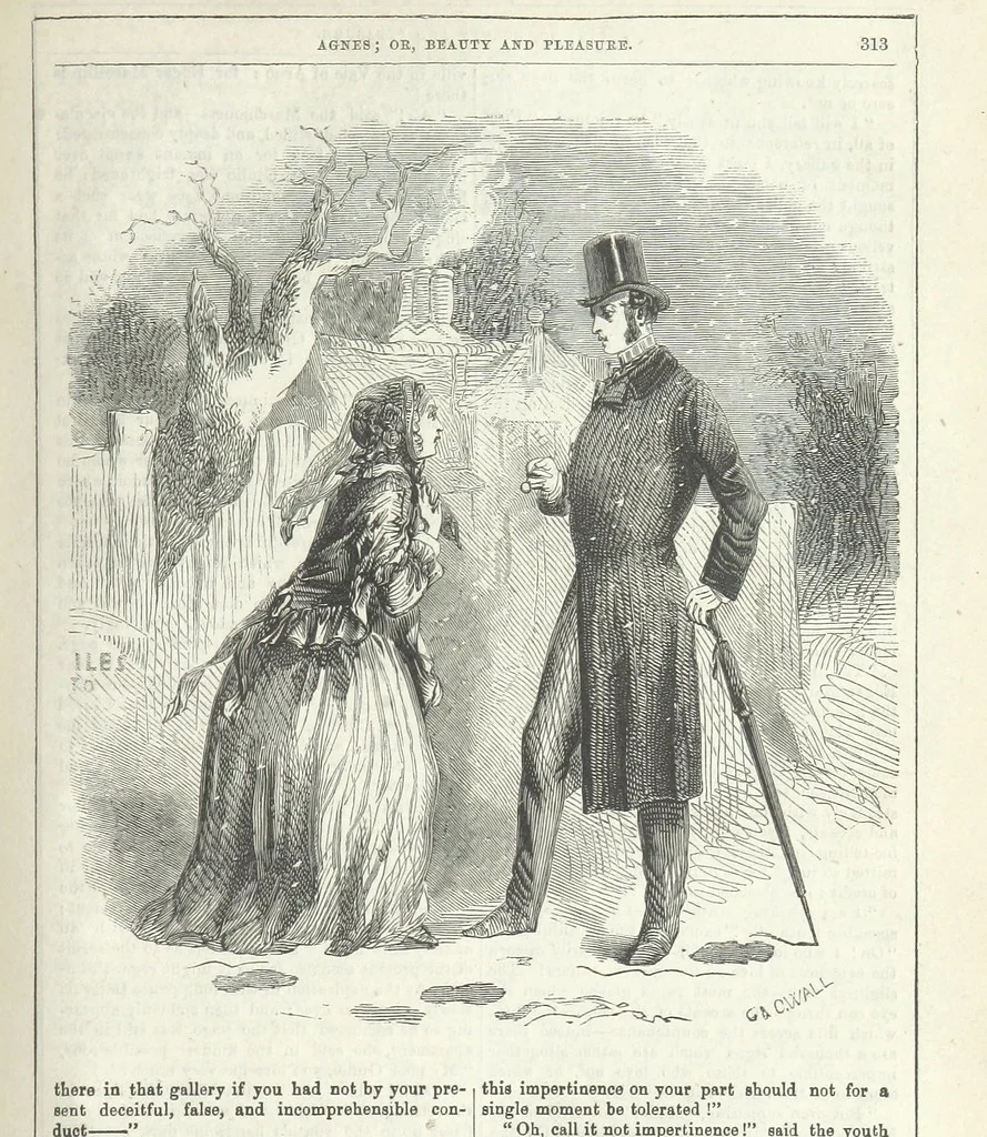 An illustration from Agnes; or Beauty and Pleasure, 1857, leaf 325
