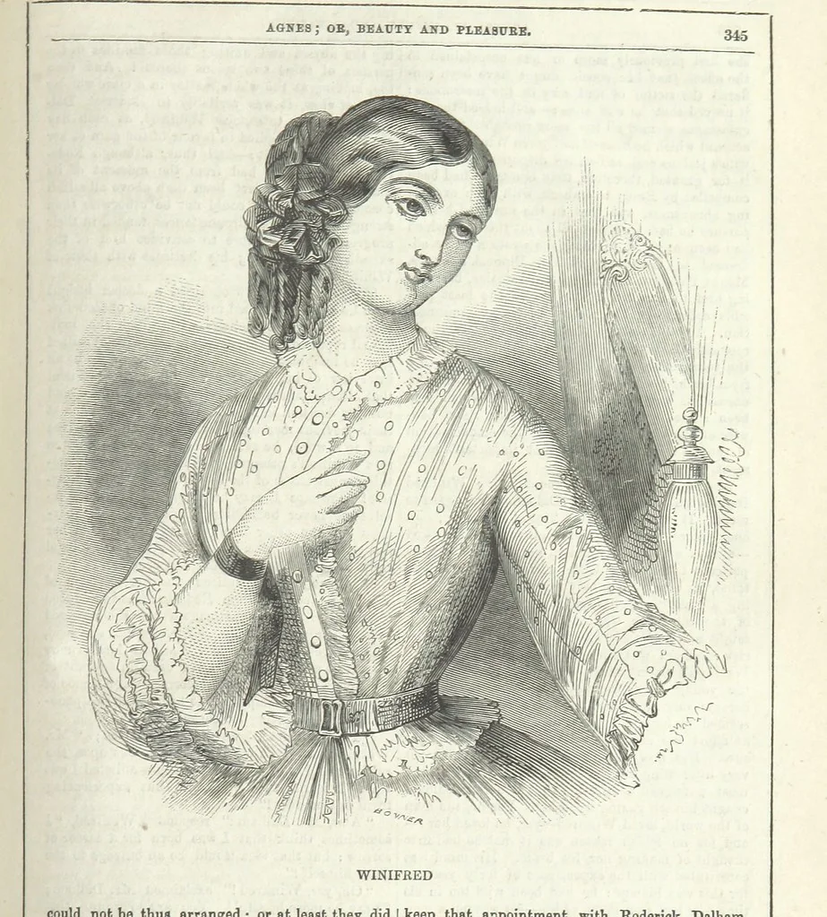 An illustration from Agnes; or Beauty and Pleasure, 1857, leaf 357
