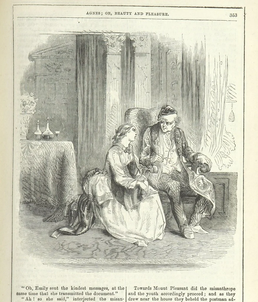 An illustration from Agnes; or Beauty and Pleasure, 1857, leaf 365