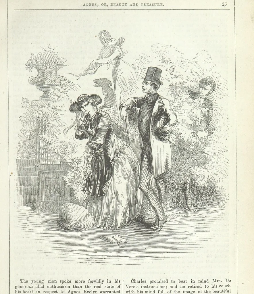 An illustration from Agnes; or Beauty and Pleasure, 1857, leaf 37