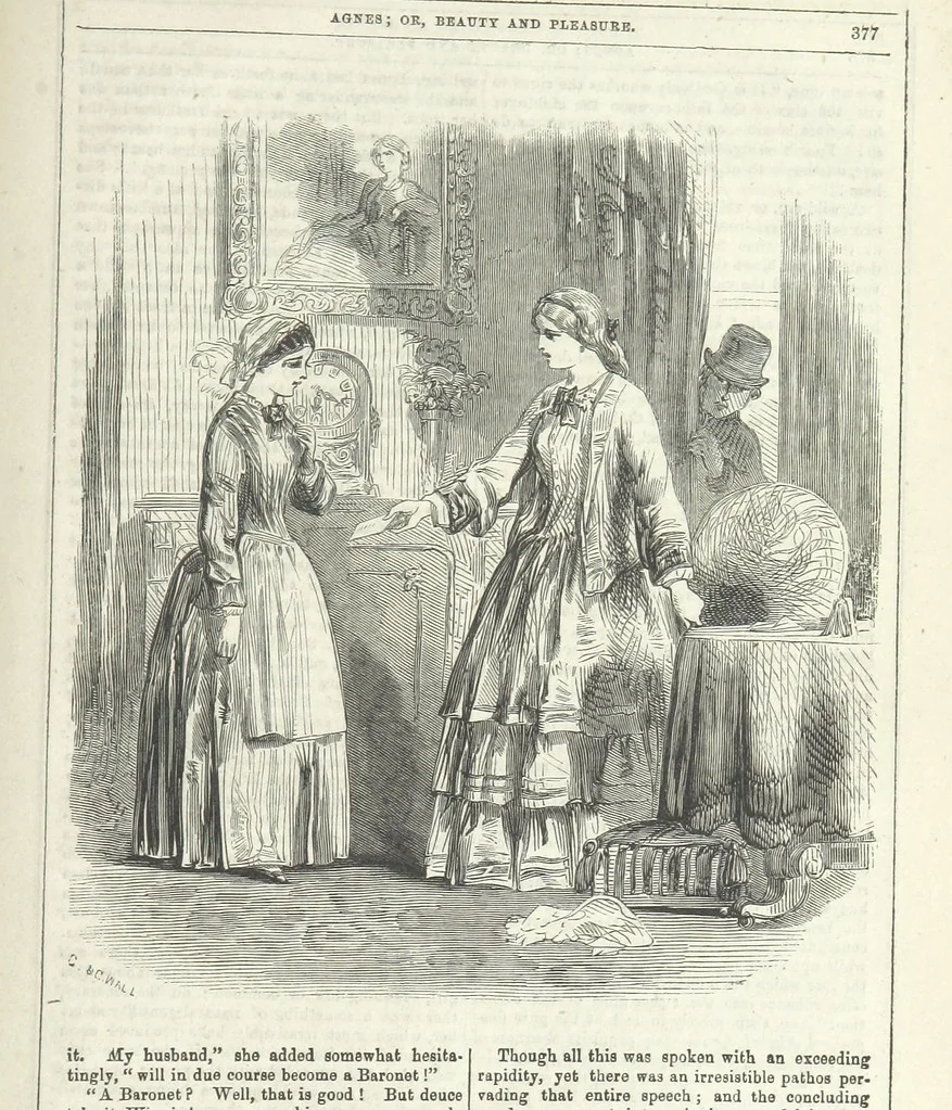 An illustration from Agnes; or Beauty and Pleasure, 1857, leaf 389