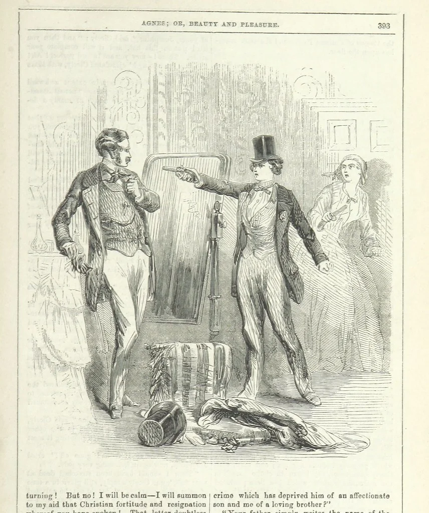 An illustration from Agnes; or Beauty and Pleasure, 1857, leaf 405