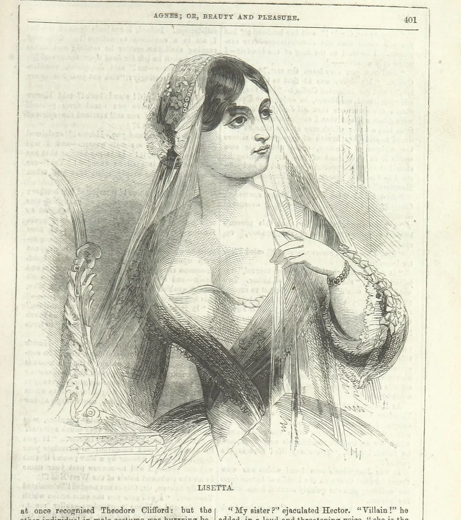 An illustration from Agnes; or Beauty and Pleasure, 1857, leaf 413