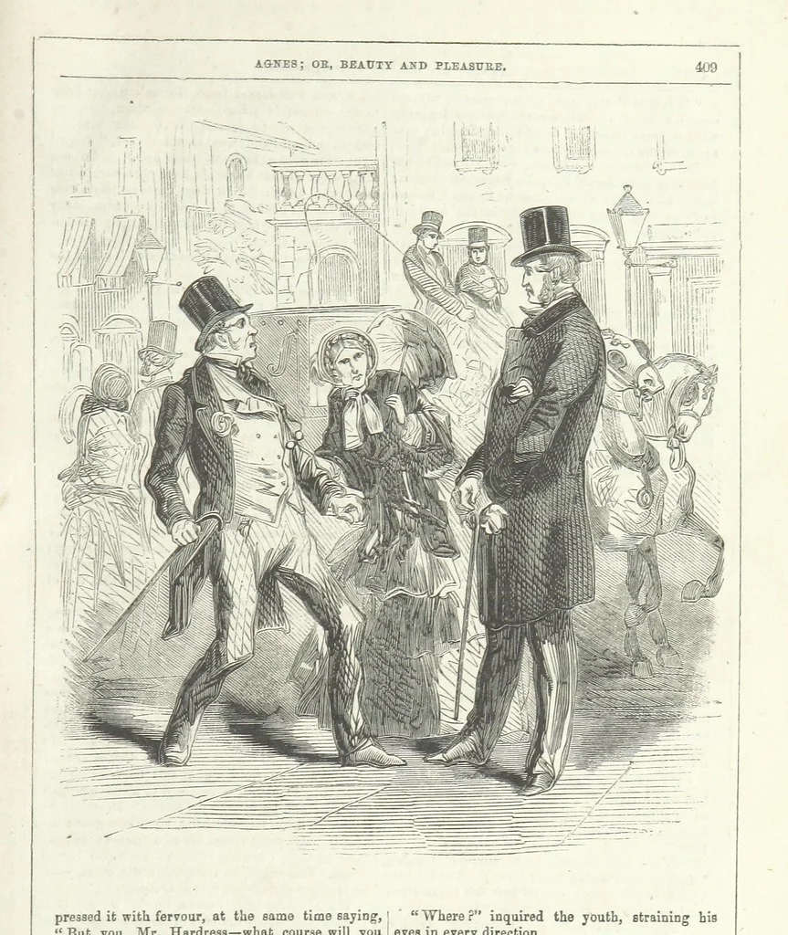 An illustration from Agnes; or Beauty and Pleasure, 1857, leaf 421