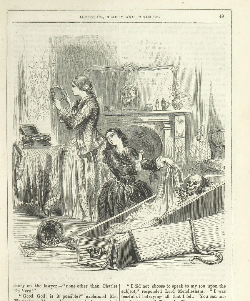 An illustration from Agnes; or Beauty and Pleasure, 1857, leaf 61
