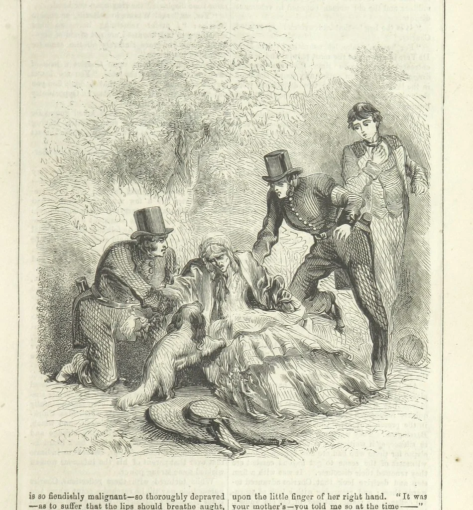 An illustration from Agnes; or Beauty and Pleasure, 1857, leaf 77