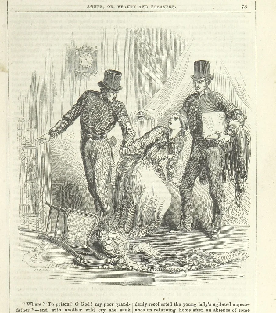 An illustration from Agnes; or Beauty and Pleasure, 1857, leaf 85