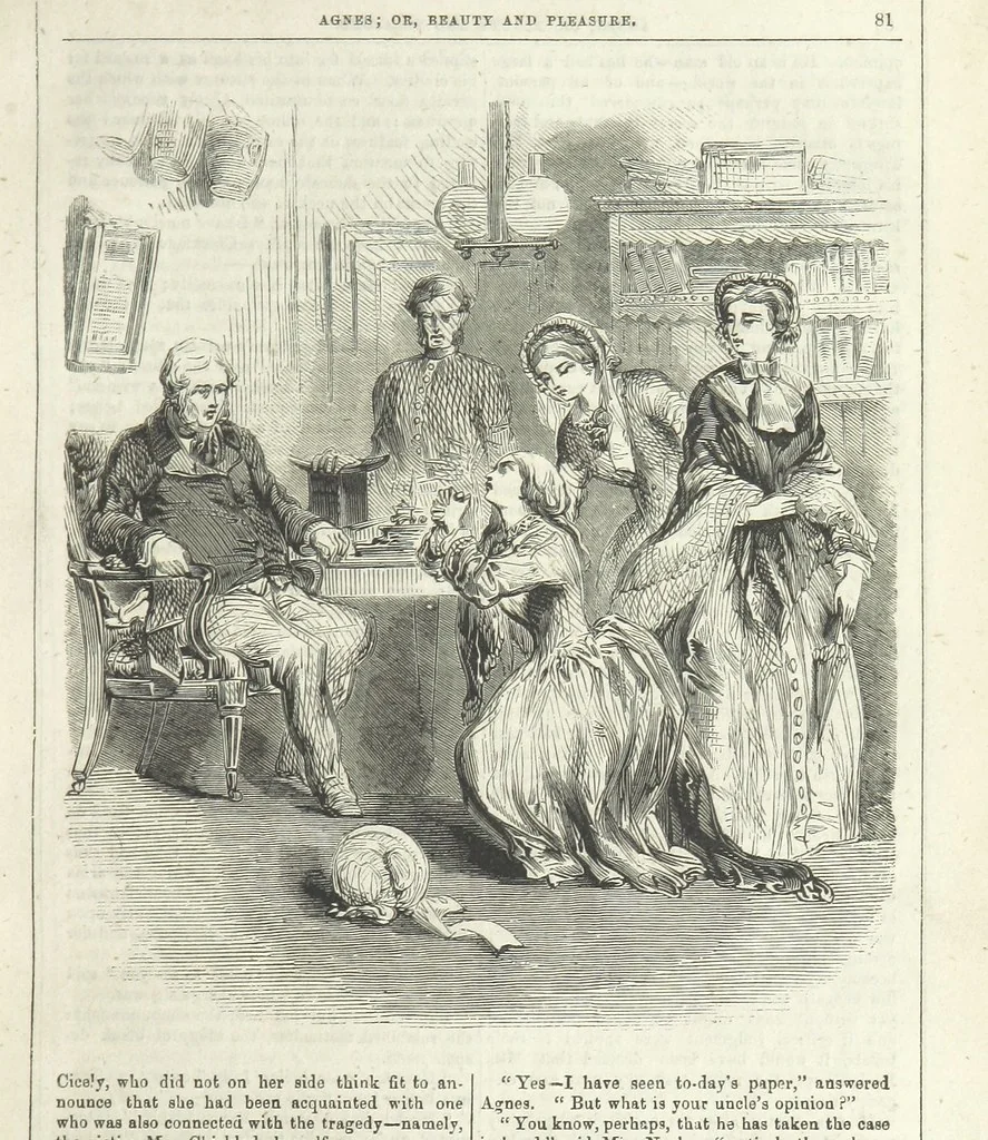 An illustration from Agnes; or Beauty and Pleasure, 1857, leaf 93