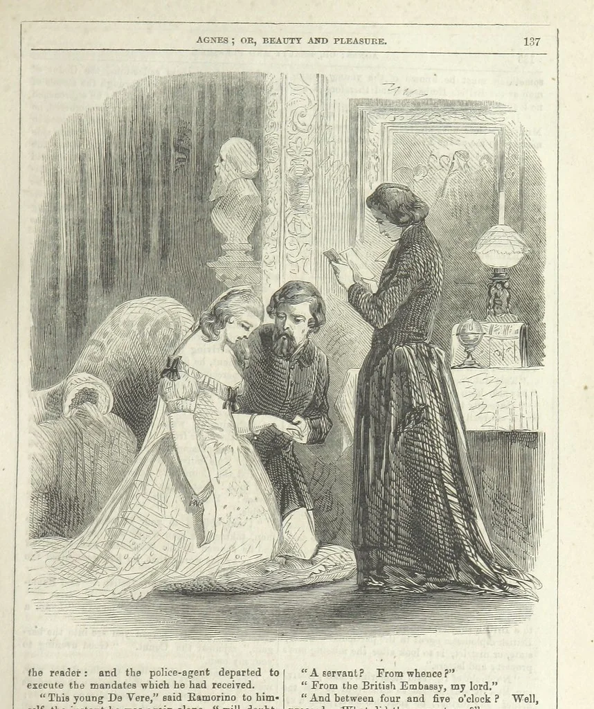 An illustration from Agnes; or Beauty and Pleasure, 1857, leaf 149