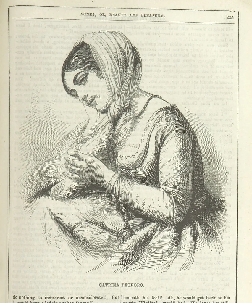 An illustration from Agnes; or Beauty and Pleasure, 1857, leaf 237