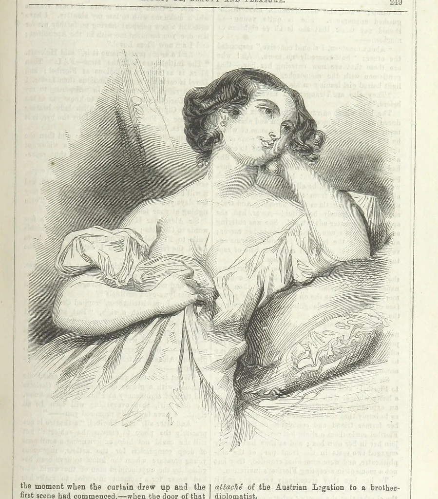 An illustration from Agnes; or Beauty and Pleasure, 1857, leaf 261