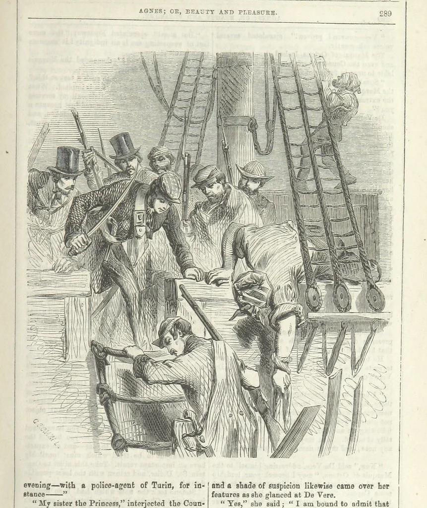 An illustration from Agnes; or Beauty and Pleasure, 1857, leaf 301