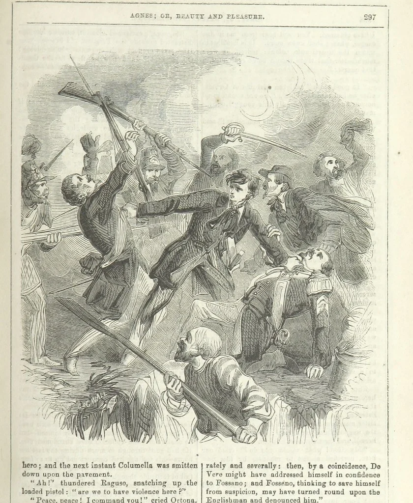 An illustration from Agnes; or Beauty and Pleasure, 1857, leaf 309