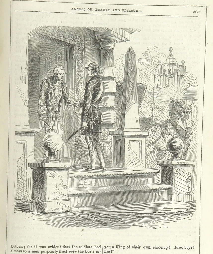 An illustration from Agnes; or Beauty and Pleasure, 1857, leaf 317