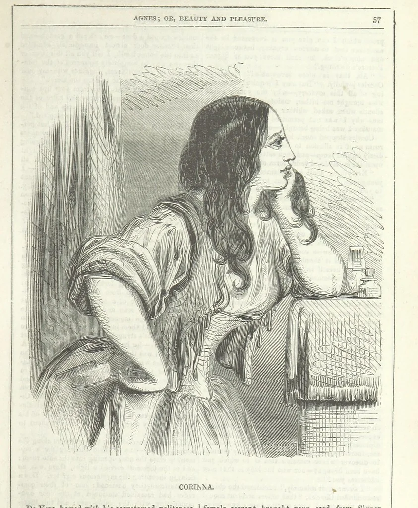An illustration from Agnes; or Beauty and Pleasure, 1857, leaf 69