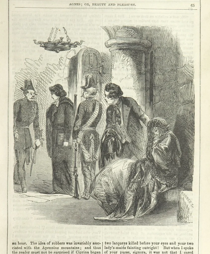 An illustration from Agnes; or Beauty and Pleasure, 1857, leaf 77