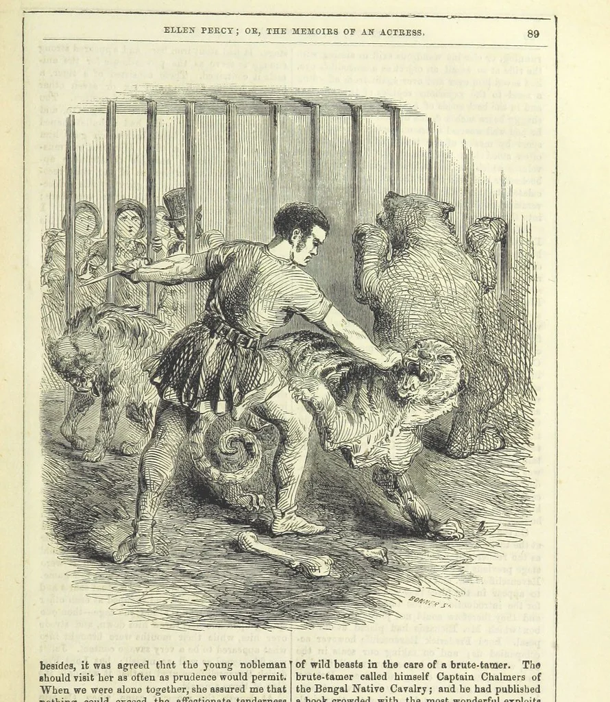 An illustration from Ellen Percy: or, the Memoirs of an Actress, 1856, leaf 101