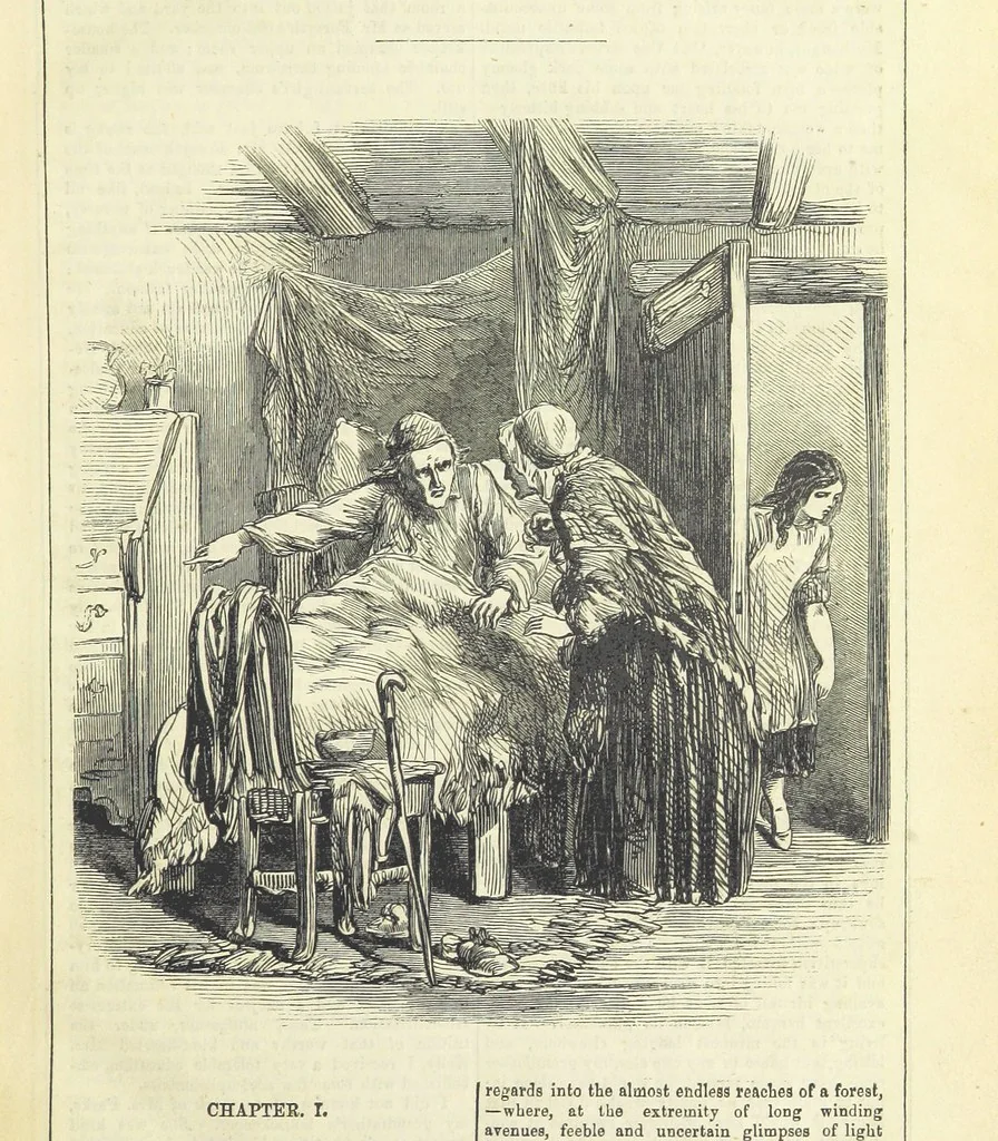 An illustration from Ellen Percy: or, the Memoirs of an Actress, 1856, leaf 13