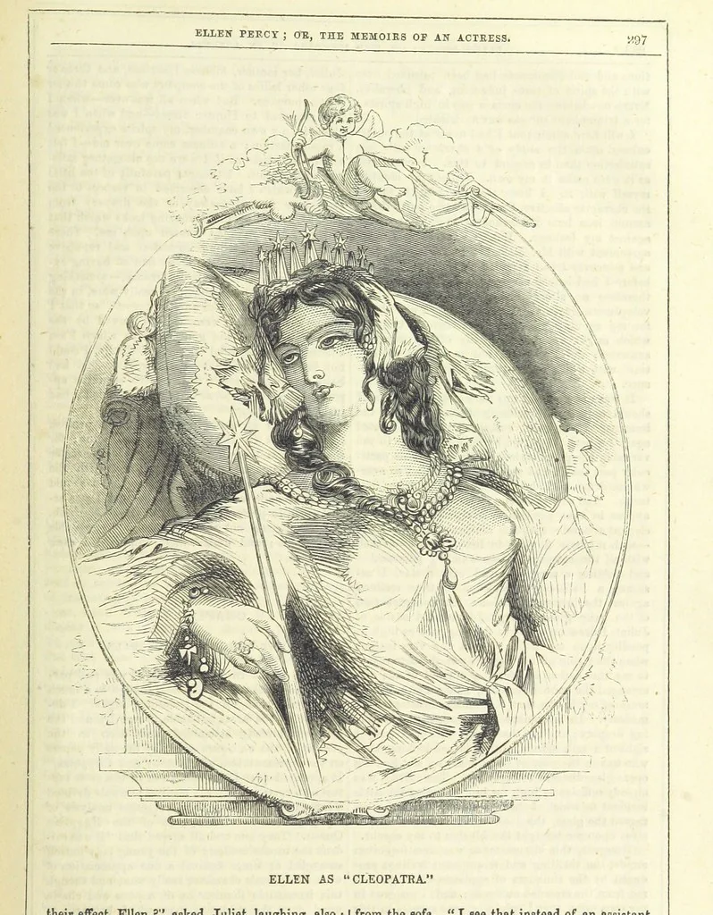 An illustration from Ellen Percy: or, the Memoirs of an Actress, 1856, leaf 309