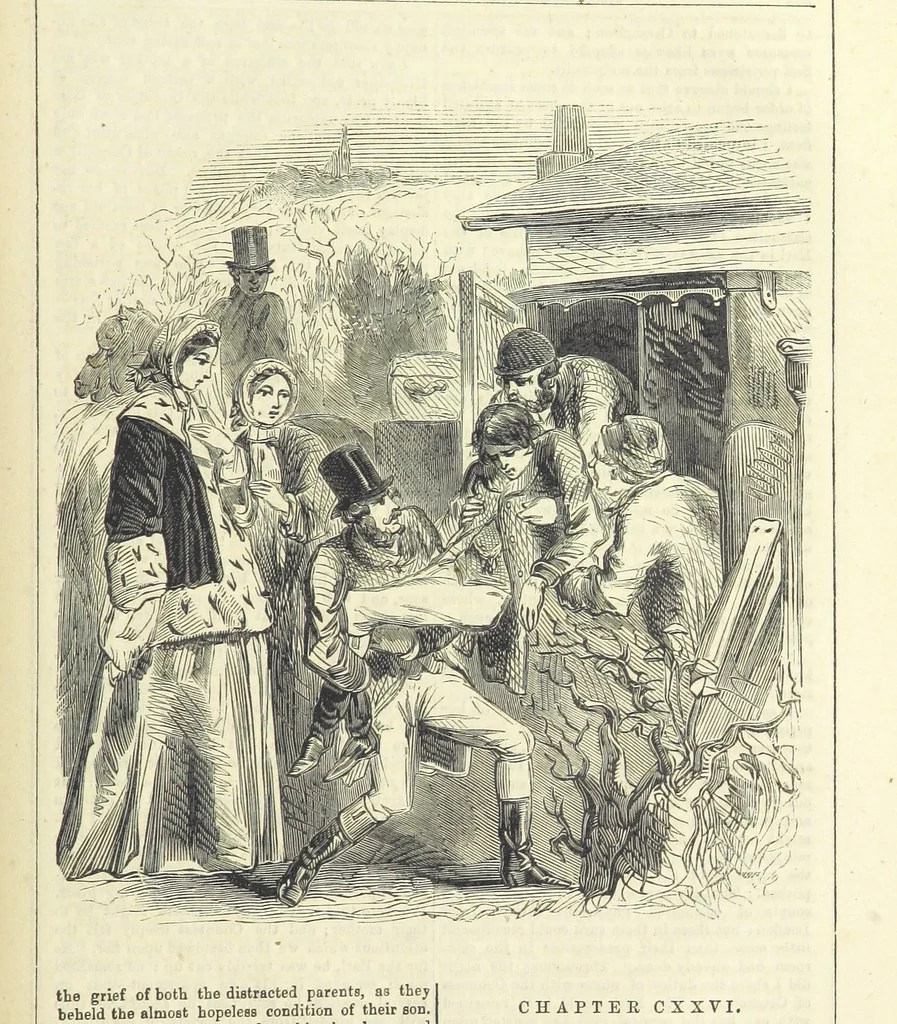 An illustration from Ellen Percy: or, the Memoirs of an Actress, 1856, leaf 367